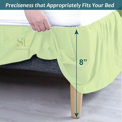 Shreem Linen Ruffled Bed Skirt - Image 4