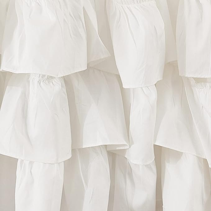 Brandream Crib Skirt Triple Layer Cotton Nursery Bed Skirt - Image 4
