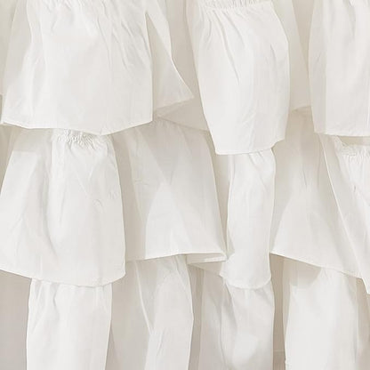 Brandream Crib Skirt Triple Layer Cotton Nursery Bed Skirt - Image 4