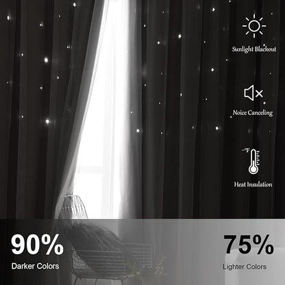 Star Blackout Curtains for Bedroom - Image 5