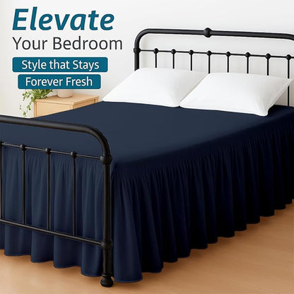 Shreem Linen Ruffled Bed Skirt - Image 3