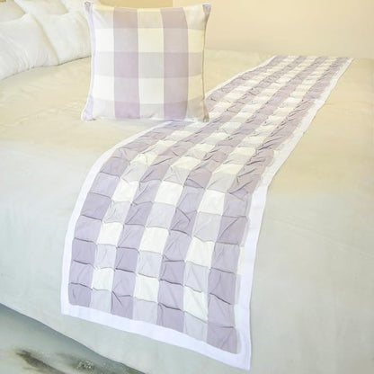 The HomeCentric King/Queen/Twin Lavender Decorative Bed Runner King 90"x18" Bed by TheHomeCentric