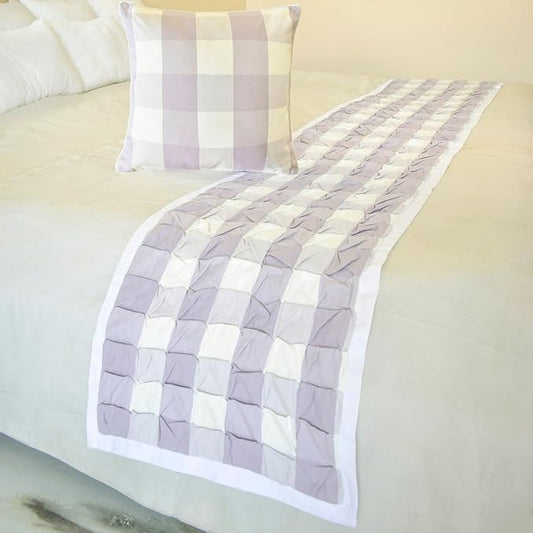 The HomeCentric King/Queen/Twin Lavender Decorative Bed Runner Full 68"x18" Bed by TheHomeCentric