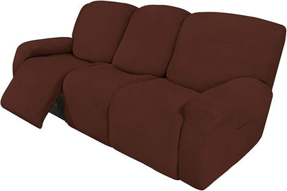 Easy-Going 8 Pieces Recliner Sofa Stretch Sofa Slipcover Sofa Cover Furniture by Easy-Going