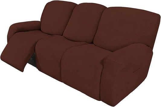 Easy-Going 8 Pieces Recliner Sofa Stretch Sofa Slipcover Sofa Cover Furniture by Easy-Going