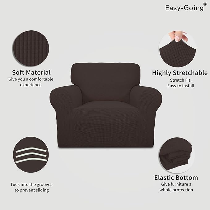 Easy-Going Stretch Chair Sofa Slipcover 1-Piece Couch Sofa Cover Furniture - Image 3
