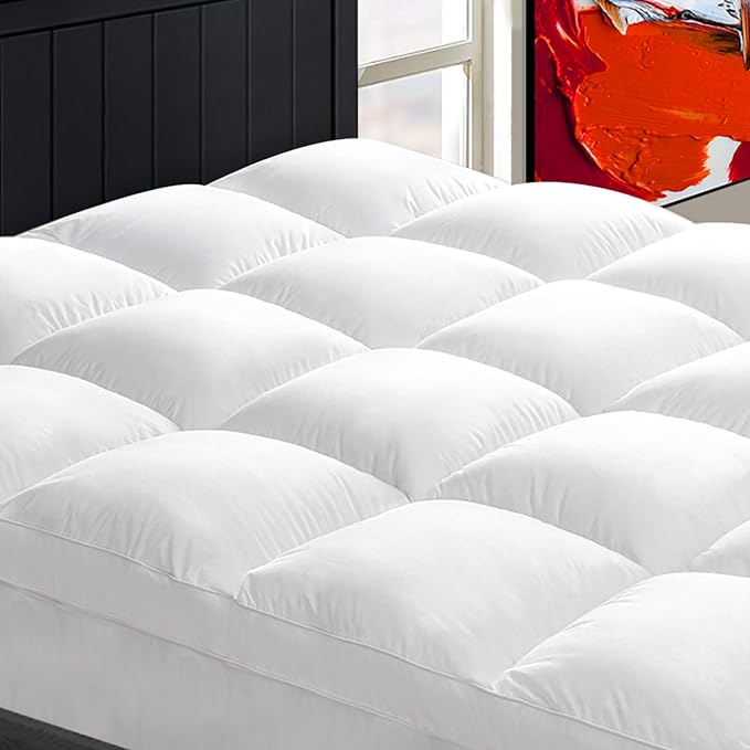 Mattress Topper Super Queen for Back Pain, Extra Thick Mattress Pad Cover by CHOPINMOON