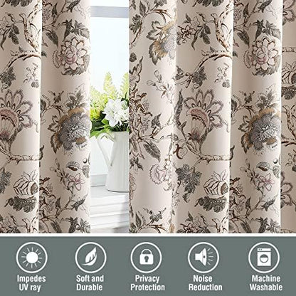 h.versailtex blackout curtains 84 inch length 2 panels on a desk or shelf