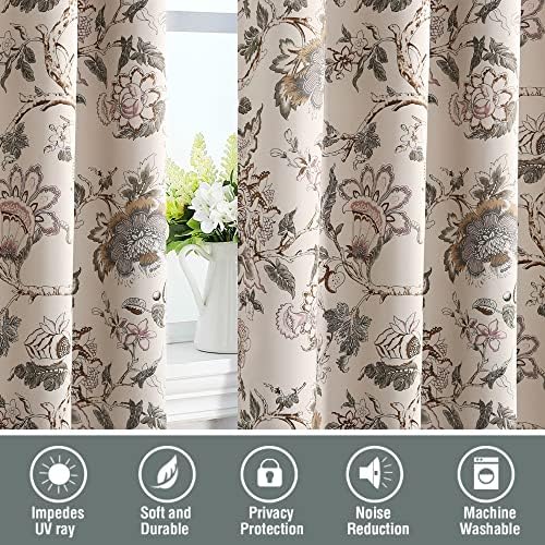 h.versailtex blackout curtains 63 inch length 2 panels on a desk or shelf