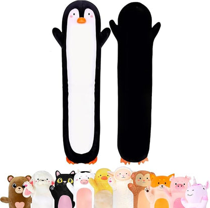 Penguin Plush Body Pillow for Kids | Long Stuffed Animal Cuddle Pillow | Soft by CuddlePaws