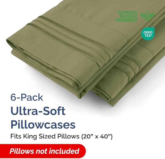 King Pillow Cases Set of 6 - Image 2