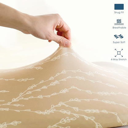 GRSSDER Ultra Soft Bassinet Sheets 2 Pack, Stretchy Breathable Knit Bassinet - Image 7