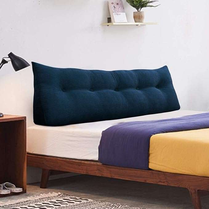 WOWMAX Wedge Pillow Headboard Queen Triangular Headboard Pillow Queen Bed Wedge - Image 8