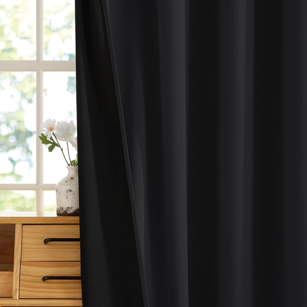 RYB HOME 100% Blackout Curtain, Bedroom Patio Sliding Glass Door Drape