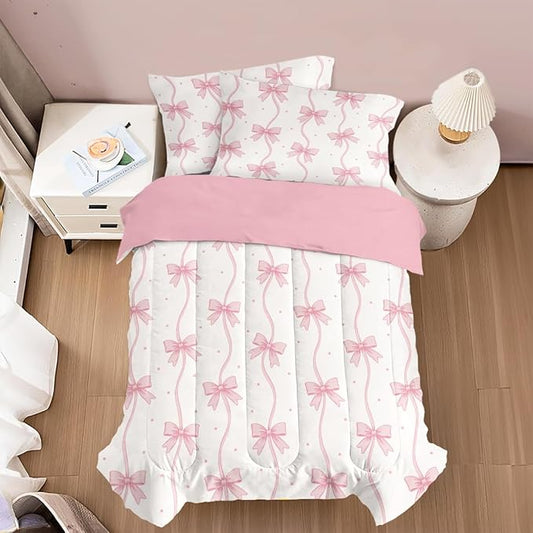 SANDJEST Bow Duvet Cover Sets Full Size by SANDJEST