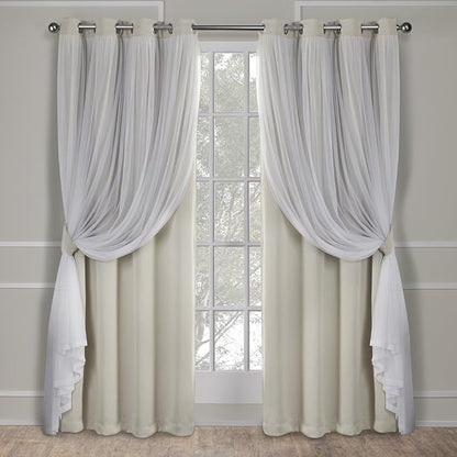 TOWN & COUNTRY LUXE Talia Double Layer Indoor Curtains, Sheer and Room by TOWN+%26+COUNTRY+LUXE