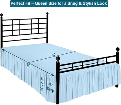Shreem Linen Ruffled Bed Skirt - Image 5