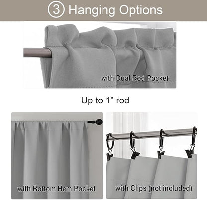 Gwine 24 Inch Long Tier Curtains - Image 5