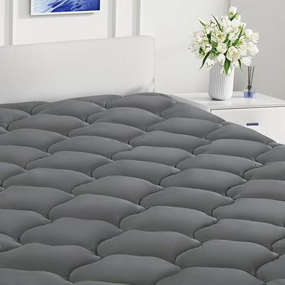 LEISURE TOWN Queen Mattress Pad Fitted Quilted Cotton Mattress Cover Cooling by LEISURETOWN