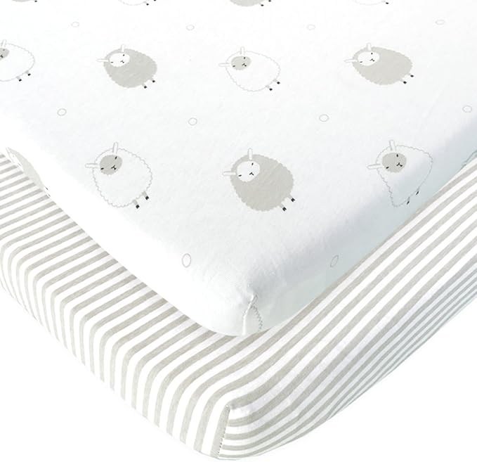 Bassinet Fitted Sheets for Baby Beside Dreamer Bedside Sleeper and Chicco by JoeyJoan