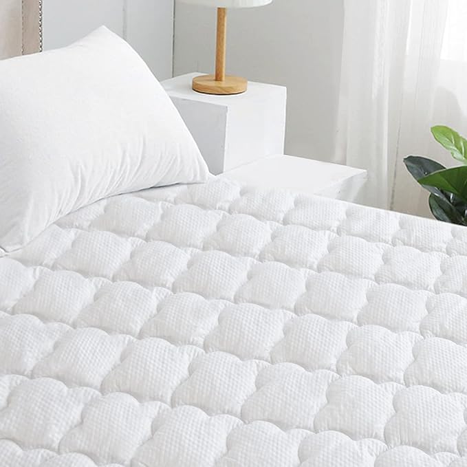 Twin Air Mattress Pad Sheets Cover, Air Mattress Topper Protector Plush Quilted - Image 5