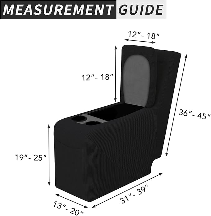 Easy-Going 2-Piece Recliner Console Cover - Image 4