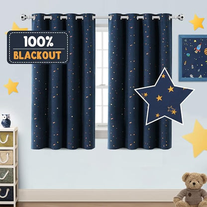 PrinceDeco Blackout Kids Curtains by PrinceDeco