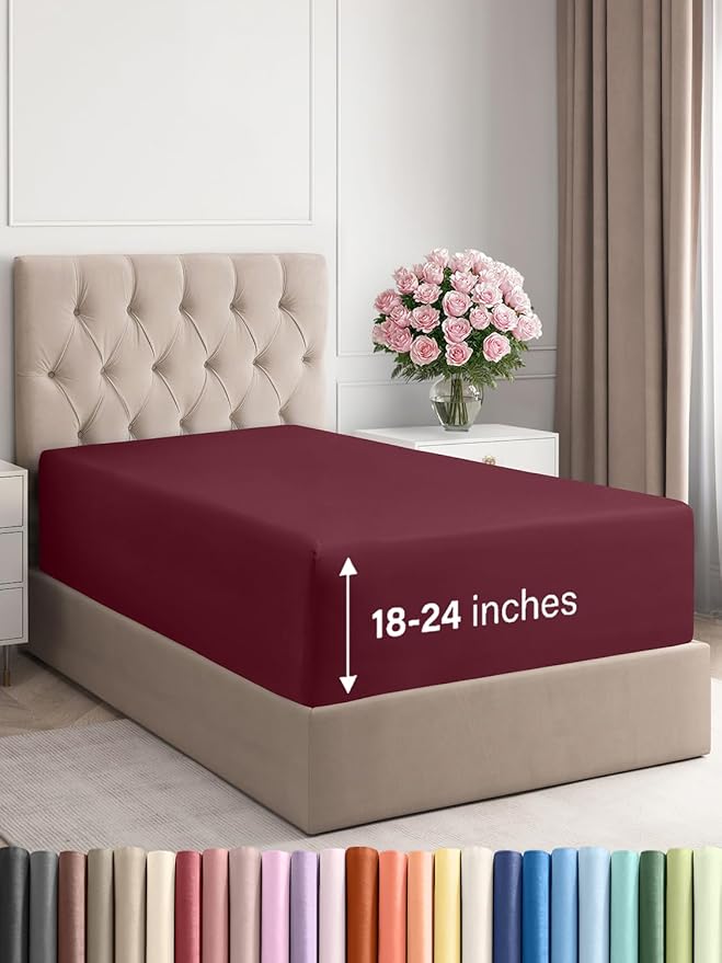 Extra Deep Twin XL Fitted Sheet by CGKUnlimited