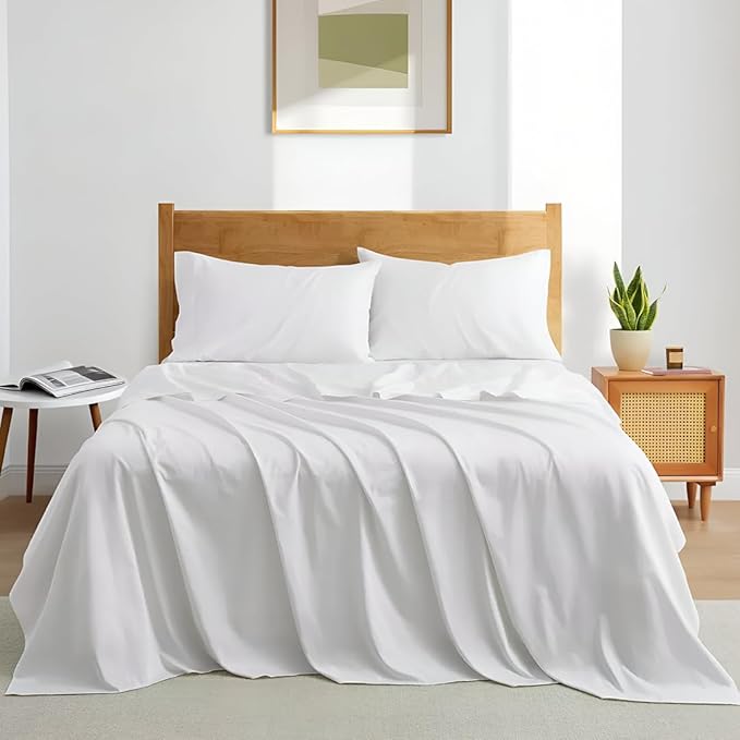 Deep Pocket King Sheets Set by SHREEM+LINEN