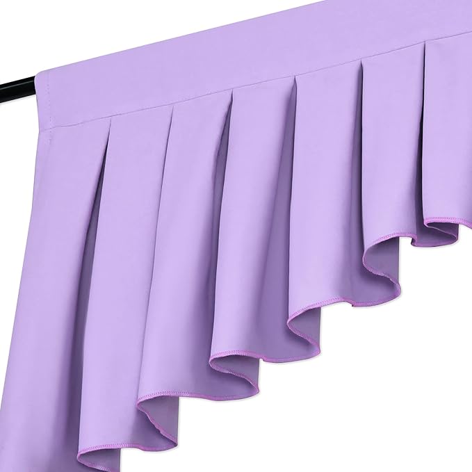 Valances for Windows Lavender Window Valance for Living Room Rod Pocket - Image 8