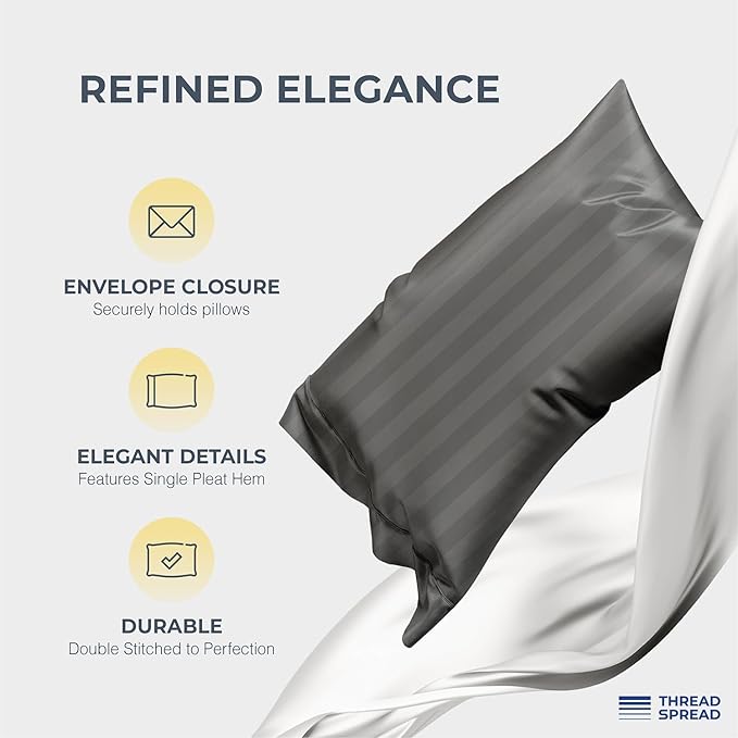 THREAD SPREAD Egyptian Cotton Sheets King Size - Image 4