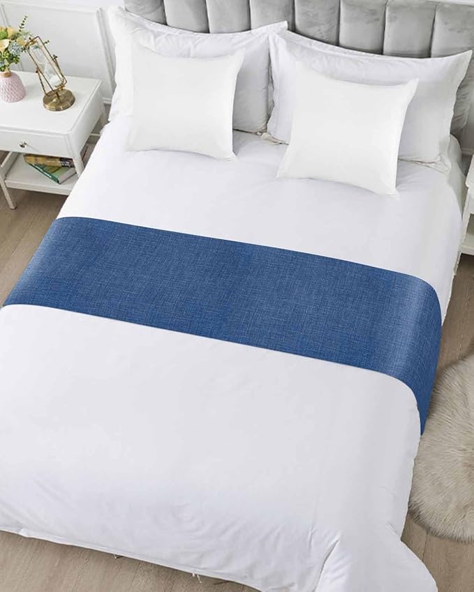 Retro Farm Linen Flax Bed Runners - Image 3