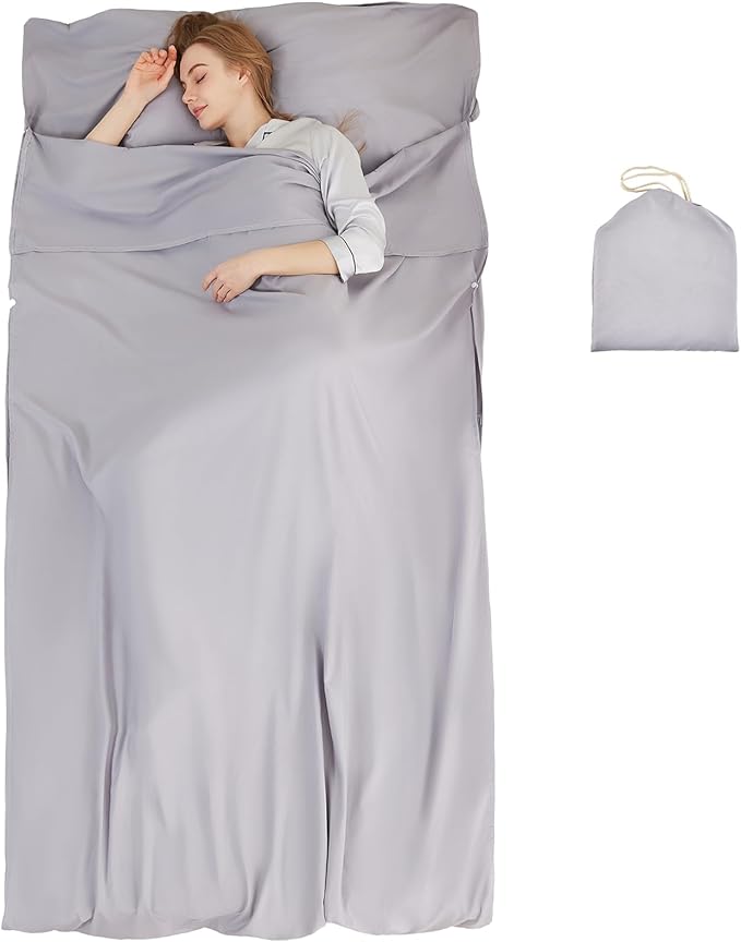 Sleeping Bag Liner Camping Adult Sleep Sack Lightweight Travel Sheet by Unknown