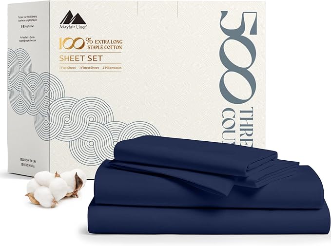 Mayfair Linen 500 Thread Count Full Cotton Sheets by MayfairLinen