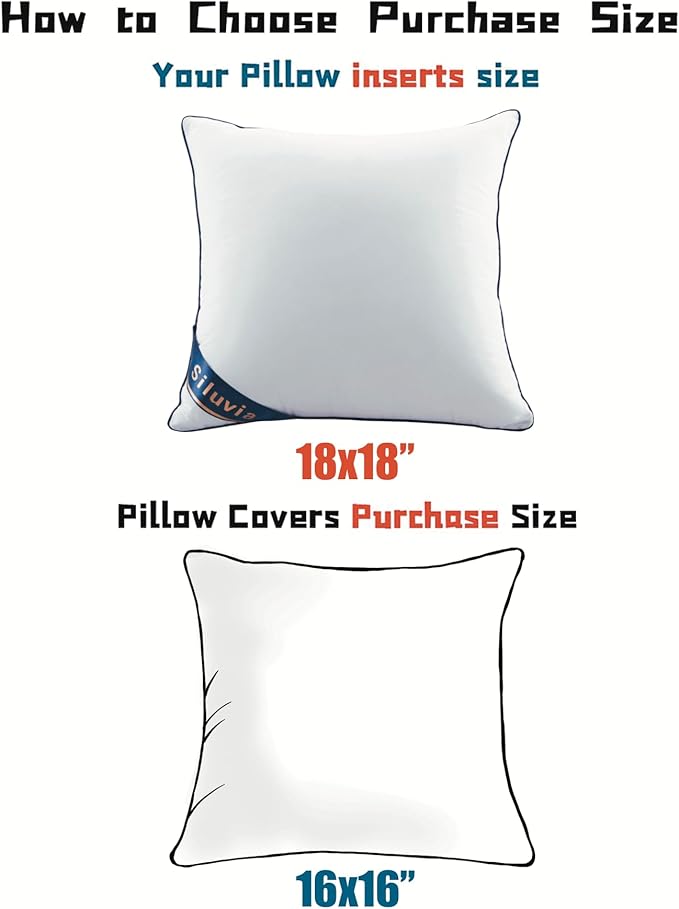 Siluvia Decorative 18x18 Pillow Inserts Set of 4 - Image 6