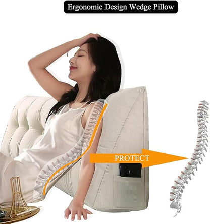 SAMTY Husband headboard Pillow Large Back Rest Support Reading Pillows - Image 5