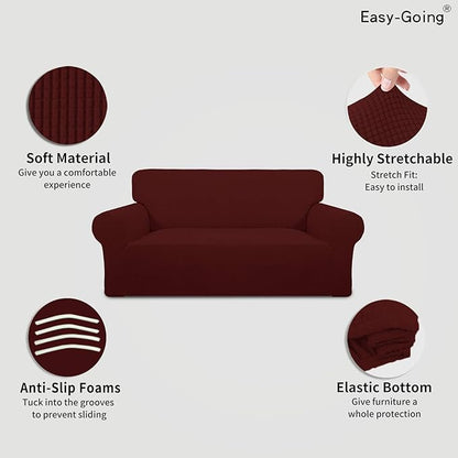 Easy-Going Stretch Oversized Loveseat Slipcover 1-Piece Sofa Cover Furniture - Image 3