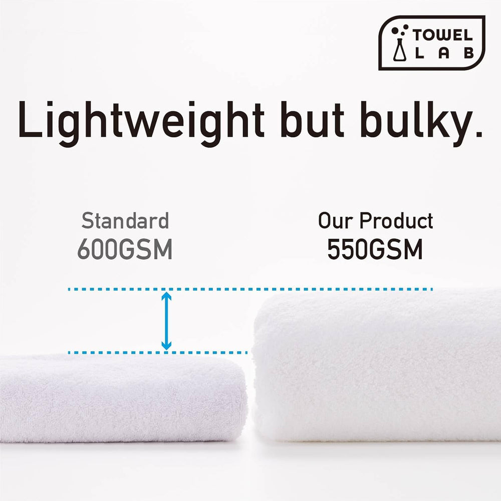 [Japan Technology, Super Softness Series,Luxury Bath Towel (30x54 inches),550...