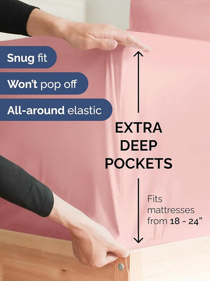 Extra Deep Twin Sheet Set - Image 3
