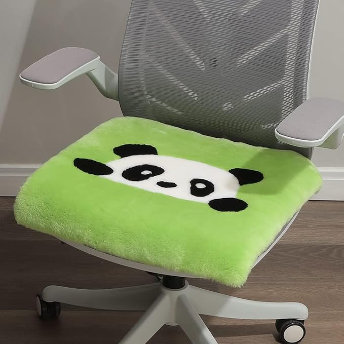 LLB Sheepskin Chair Covers Office Chair Cushion Dining Room Chair Pads Desk by LLB