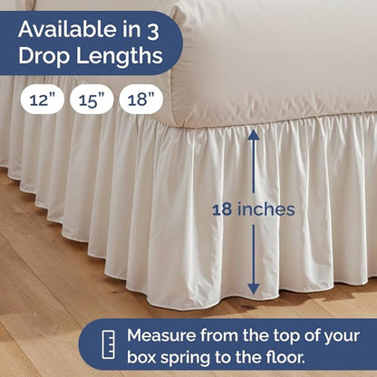 Bedskirt Twin Size Ruffle - Image 4