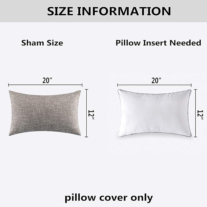 Kevin Textile Pillow Cover Handmade Faux Linen Cushion Case Soft Lumbar Throw - Image 5