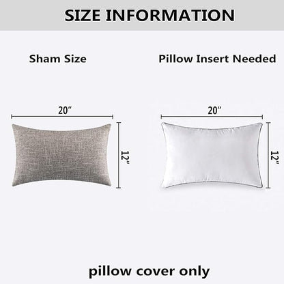 Kevin Textile Pillow Cover Handmade Faux Linen Cushion Case Soft Lumbar Throw - Image 5