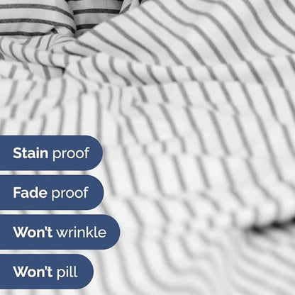 Split Head King Sheet Set – 4 Piece Flex Split Top King Sheets - Image 6