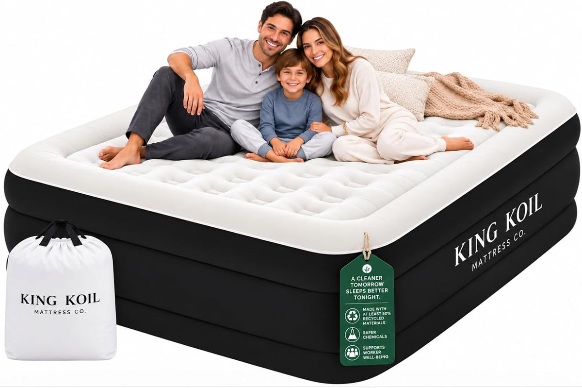 king koil california king air mattress with built-in, main product view