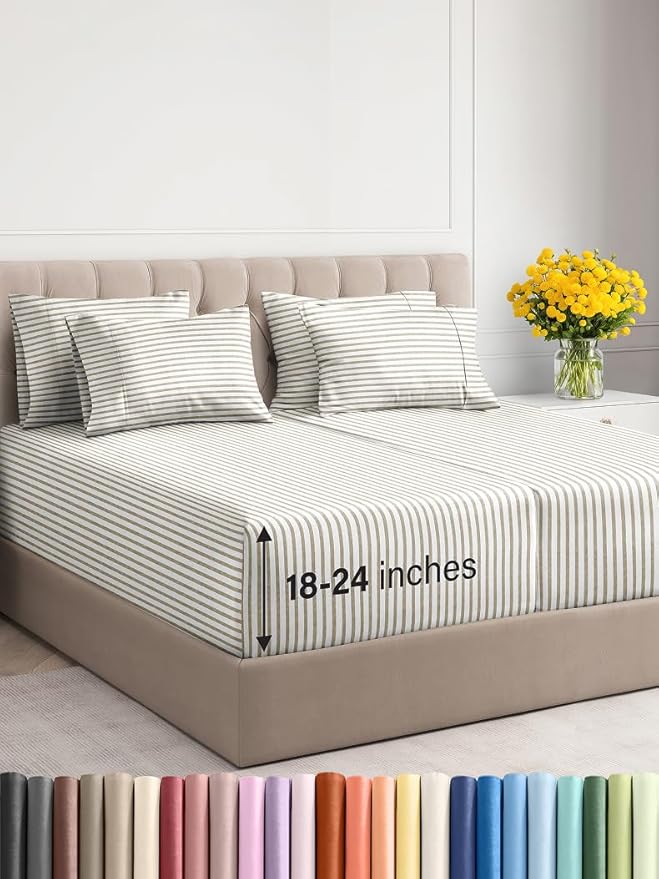 Extra Deep Split King Sheet Set by CGKUnlimited