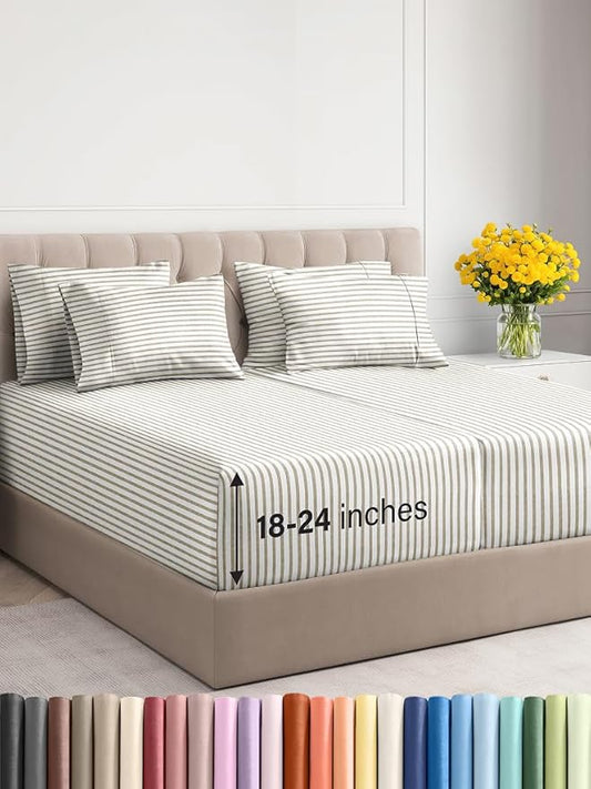 Extra Deep Split King Sheet Set by CGKUnlimited