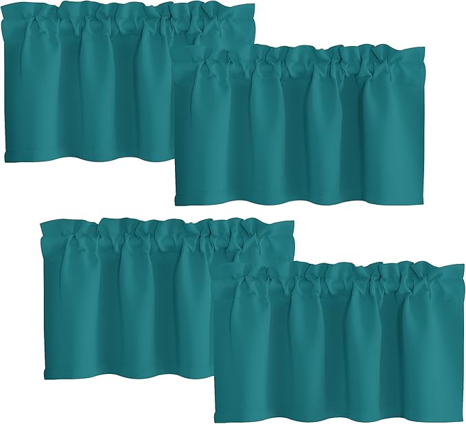 NICETOWN 4 Panels Farmhouse Kitchen Valance by NICETOWN