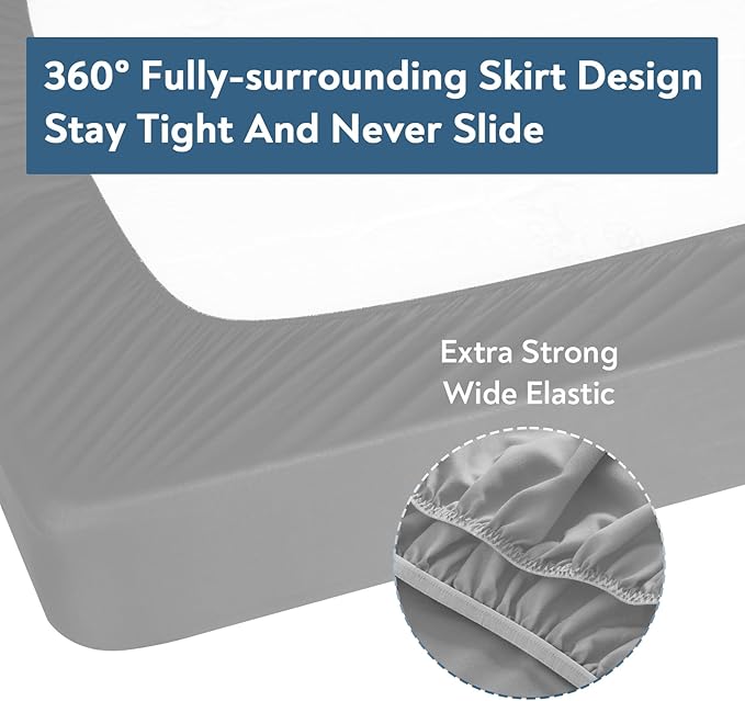 Twin Fitted Sheet Only, Super Soft & Cozy Twin Size Bed Sheets - Image 5