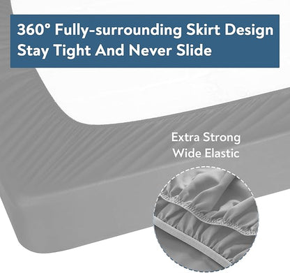 Twin Fitted Sheet Only, Super Soft & Cozy Twin Size Bed Sheets - Image 5